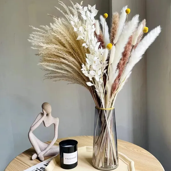 White_Dried_Real_Eucalyptus_Italian_Ruscus_-_5_Stems_For_Decoration