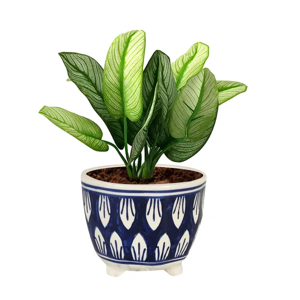 Sharon_Ceramic_Pots_For_Indoor_Plants,_Planters,_Flower,_Gamla,Outdoor,Balcony,Home,Round,Garden,_Office_Decor,Succulent(H_-_8.5_X_D_-_10.5_Cm)(Any_Color_May_Come)