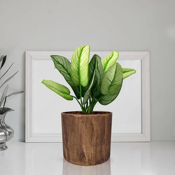 Sara_4_Inch_Antique_Ceramic_Pots_For_Indoor_Plants,_Planters,_Flower,_Pots,_Gamla,Outdoor,Balcony,Home,Round,Garden,_Office_Decor,Succulent(H_-_10.5_X_D_-_12_Cm)