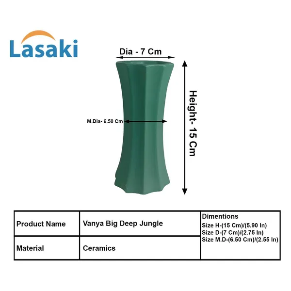 Vanya_Big_Vase_Deep_Jungle_Ceramic_Flower_Vase_For_Living_Room,_Bedroom,_Dining_Table,_Home_Decoration,_Artificial_Flowers|D-_7_X_H_-_15_Cm|