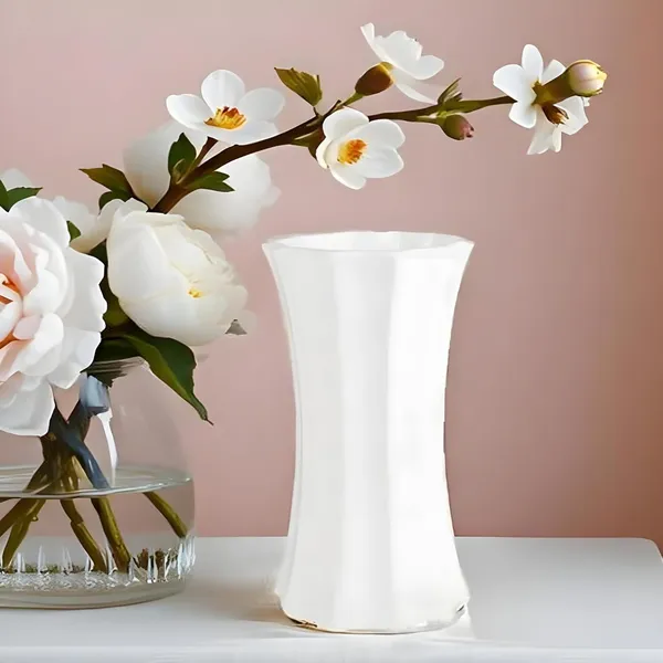 Vanya_Big_Vase_White_Ceramic_Flower_Vase_For_Living_Room,_Bedroom,_Dining_Table,_Home_Decoration,_Artificial_Flowers|D-_7_X_H_-_15_Cm|