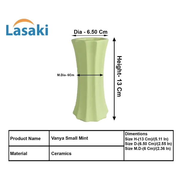 Vanya_Small_Vase_Mint_Ceramic_Flower_Vase_For_Living_Room,_Bedroom,_Dining_Table,_Home_Decoration,_Artificial_Flowers|D-_6.5_X_H_-_13_Cm|