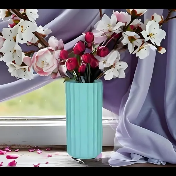 Ayla_Big_Vase_Aqua_Ceramic_Flower_Vase_For_Living_Room,_Bedroom,_Dining_Table,_Home_Decoration,_Artificial_Flowers|D-_7_X_H_-_15_Cm|