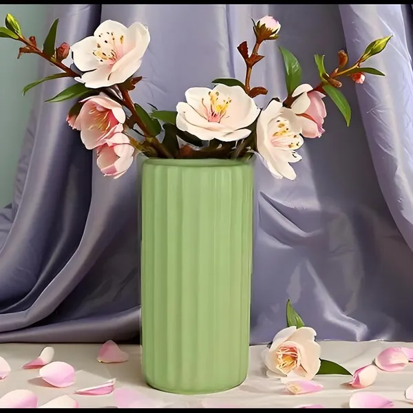 Ayla_Big_Vase_Mint_Ceramic_Flower_Vase_For_Living_Room,_Bedroom,_Dining_Table,_Home_Decoration,_Artificial_Flowers|D-_7_X_H_-_15_Cm|