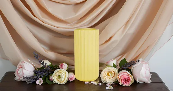 Ayla_Small_Vase_Saffron_Ceramic_Flower_Vase_For_Living_Room,_Bedroom,_Dining_Table,_Home_Decoration,_Artificial_Flowers|D-_6.5_X_H_-_13_Cm|