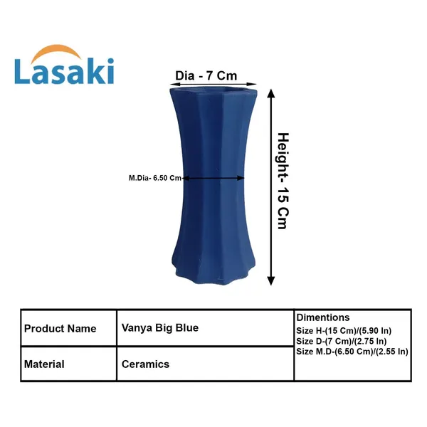 Vanya_Big_Vase_Blue_Ceramic_Flower_Vase_For_Living_Room,_Bedroom,_Dining_Table,_Home_Decoration,_Artificial_Flowers|D-_7_X_H_-_15_Cm|