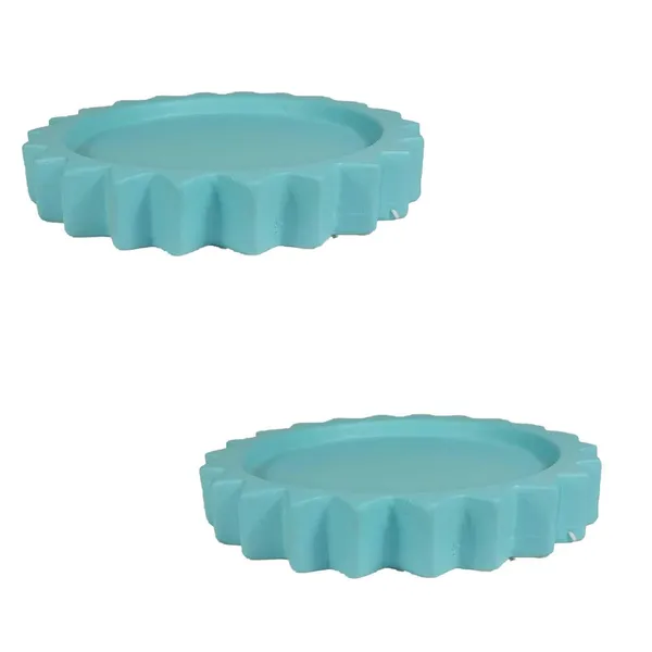 Celty_Tray_Aqua_Set_Of_2_|_Round_Ceramic_(Plates/Saucers)_For_Pots,_Planters,_Flowers,_Succulents_|_Decorative_Garden_Accessories_|_(H_-_2.5_X_D_-_14.5_Cm)