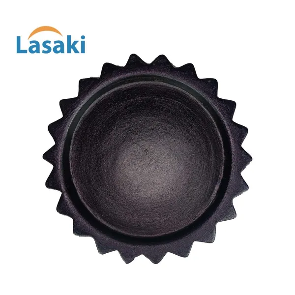 Celty_Tray_Black_Set_Of_2_|_Round_Ceramic_(Plates/Saucers)_For_Pots,_Planters,_Flowers,_Succulents_|_Decorative_Garden_Accessories_|_(H_-_2.5_X_D_-_14.5_Cm)