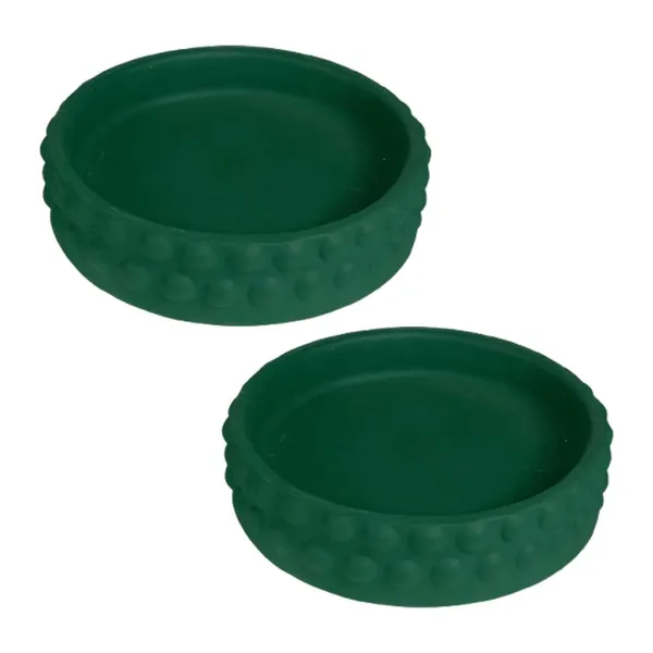 Bubble_Small_Tray_Deep_Jungle_Set_Of_2_|_Round_Ceramic_(Plates/Saucers)_For_Pots,_Planters,_Flowers,_Succulents_|_Decorative_Garden_Accessories_|_(H_-_3_X_D_-_10.5_Cm)