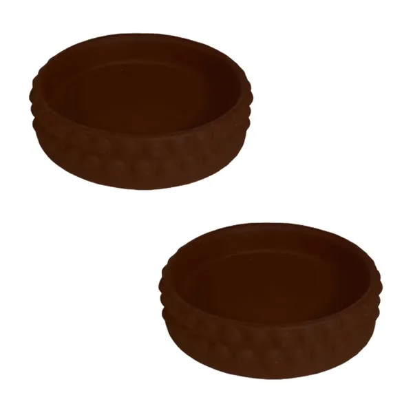 Bubble_Small_Tray_Truffle_Set_Of_2_|_Round_Ceramic_(Plates/Saucers)_For_Pots,_Planters,_Flowers,_Succulents_|_Decorative_Garden_Accessories_|_(H_-_3_X_D_-_10.5_Cm)