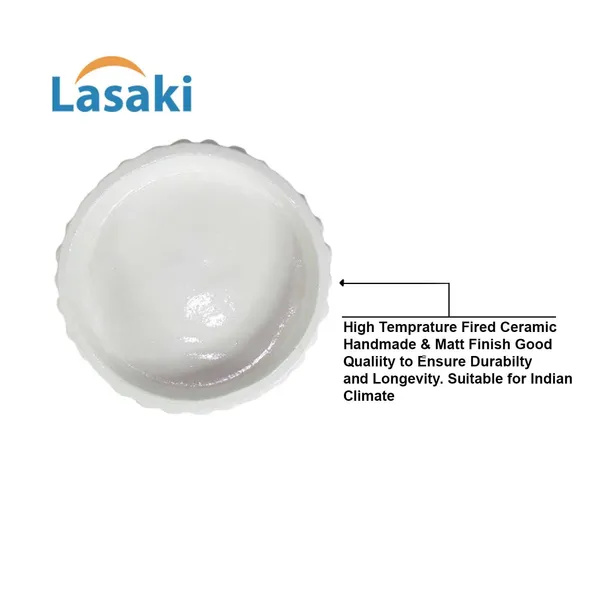 Bubble_Small_Tray_White_Set_Of_2_|_Round_Ceramic_(Plates/Saucers)_For_Pots,_Planters,_Flowers,_Succulents_|_Decorative_Garden_Accessories_|_(H_-_3_X_D_-_10.5_Cm)