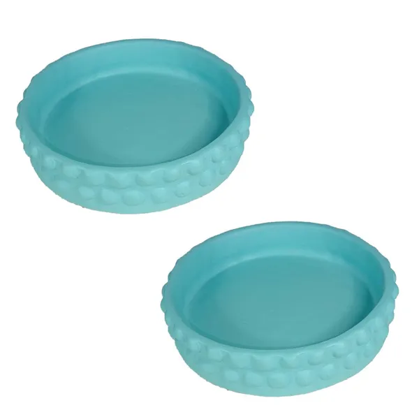 Bubble_Big_Tray_Aqua_Set_Of_2_|_Round_Ceramic_(Plates/Saucers)_For_Pots,_Planters,_Flowers,_Succulents_|_Decorative_Garden_Accessories_|_(H_-_3_X_D_-_13_Cm)