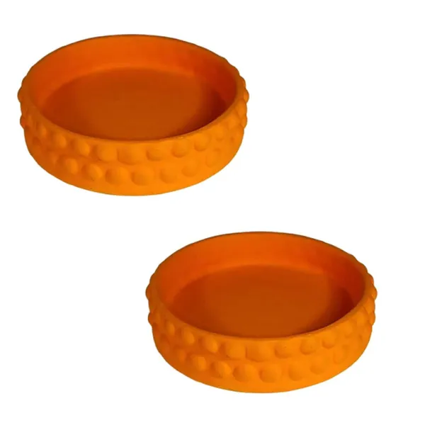 Bubble_Big_Tray_Lily_Set_Of_2_|_Round_Ceramic_(Plates/Saucers)_For_Pots,_Planters,_Flowers,_Succulents_|_Decorative_Garden_Accessories_|_(H_-_3_X_D_-_13_Cm)