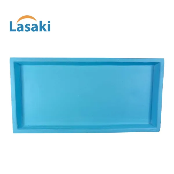 Slato_Tray_Aqua_Set_Of_2_|_Rectangle_Ceramic(Plates/Saucers)_For_Pots,Planters,Flowers,Succulents|Decorative_Garden_Accessories|(L_-_23.5_X_W_-_11.5_X_H_-_2.5_Cm)