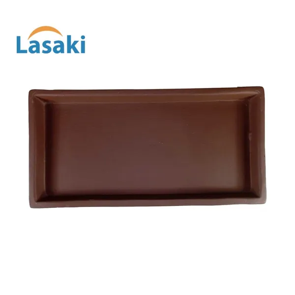Slato_Tray_Truffle_Set_Of_2_|_Rectangle_Ceramic(Plates/Saucers)_For_Pots,Planters,Flowers,Succulents|Decorative_Garden_Accessories|(L_-_23.5_X_W_-_11.5_X_H_-_2.5_Cm)