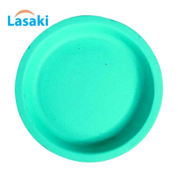 Plate_Circular_3_Inch_Aqua_R3_Set_Of_2_|_Round_Ceramic(Plates/Saucers)_For_Pots,Planters,Flowers,Succulents|Decorative_Garden_Accessories|(H_-_1.5_X_D_-_9.5_Cm)
