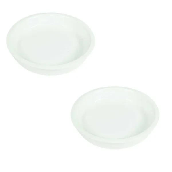 Plate_Circular_3_Inch_White_R3_Set_Of_2_|_Round_Ceramic(Plates/Saucers)_For_Pots,Planters,Flowers,Succulents|Decorative_Garden_Accessories|(H_-_1.5_X_D_-_9.5_Cm)