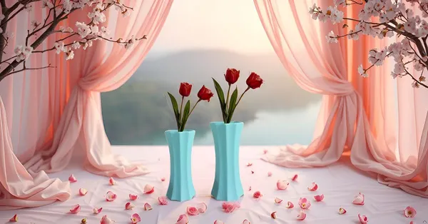Vanya_Set_Of_2_Vase_Aqua_Ceramic_Flower_Vase_For_Living_Room,Bedroom,Dining_Table,Home_Decoration,Artificial_Flowers|Big:D-_7_X_H_-_15_Cm,_Small:D-_6.5_X_H_-_13_Cm|
