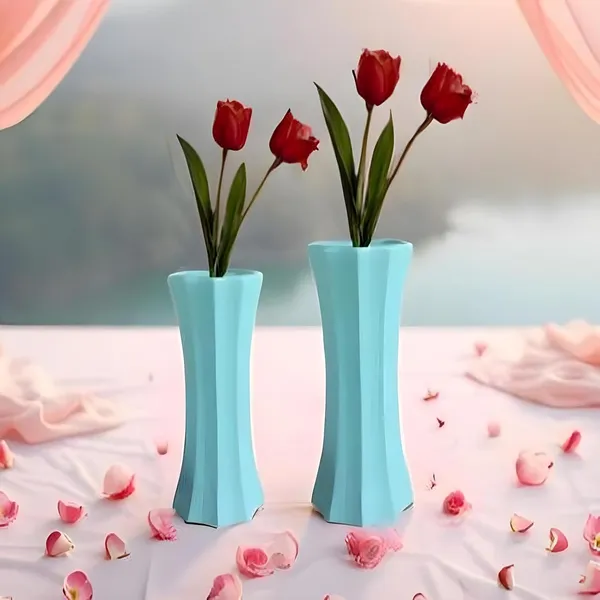 Vanya_Set_Of_2_Vase_Aqua_Ceramic_Flower_Vase_For_Living_Room,Bedroom,Dining_Table,Home_Decoration,Artificial_Flowers|Big:D-_7_X_H_-_15_Cm,_Small:D-_6.5_X_H_-_13_Cm|