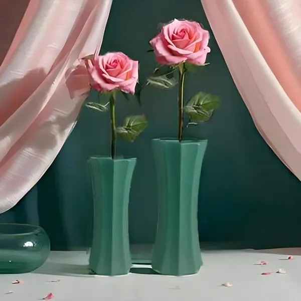 Vanya_Set_Of_2_Vase_Deep_Jungle_Ceramic_Flower_Vase_For_Living_Room,Bedroom,Dining_Table,Home_Decoration,Artificial_Flowers|Big:D-_7_X_H_-_15_Cm,_Small:D-_6.5_X_H_-_13_Cm|
