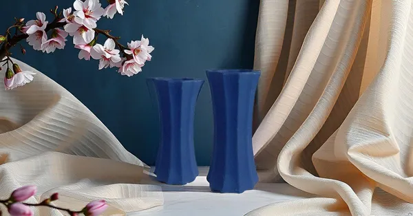 Vanya_Set_Of_2_Vase_Blue_Ceramic_Flower_Vase_For_Living_Room,Bedroom,Dining_Table,Home_Decoration,Artificial_Flowers|Big:D-_7_X_H_-_15_Cm,_Small:D-_6.5_X_H_-_13_Cm|