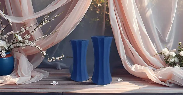 Vanya_Set_Of_2_Vase_Blue_Ceramic_Flower_Vase_For_Living_Room,Bedroom,Dining_Table,Home_Decoration,Artificial_Flowers|Big:D-_7_X_H_-_15_Cm,_Small:D-_6.5_X_H_-_13_Cm|