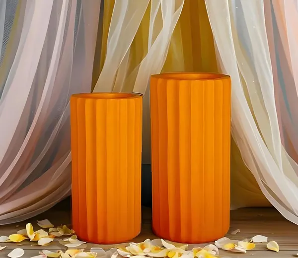 Ayla_Set_Of_2_Vase_Lily_Ceramic_Flower_Vase_For_Living_Room,Bedroom,Dining_Table,Home_Decoration,Artificial_Flowers|Big:D-_7_X_H_-_15_Cm,_Small:D-_6.5_X_H_-_13_Cm|