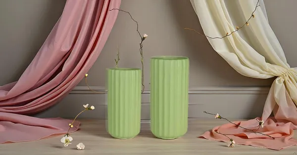 Ayla_Set_Of_2_Vase_Mint_Ceramic_Flower_Vase_For_Living_Room,Bedroom,Dining_Table,Home_Decoration,Artificial_Flowers|Big:D-_7_X_H_-_15_Cm,_Small:D-_6.5_X_H_-_13_Cm|