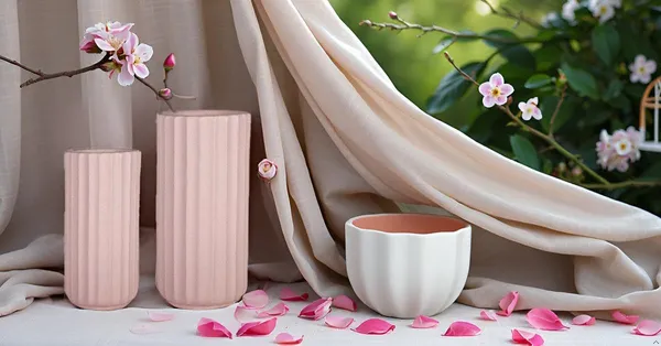 Ayla_Set_Of_2_Vase_Pink_Ceramic_Flower_Vase_For_Living_Room,Bedroom,Dining_Table,Home_Decoration,Artificial_Flowers|Big:D-_7_X_H_-_15_Cm,_Small:D-_6.5_X_H_-_13_Cm|