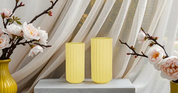 Ayla_Set_Of_2_Vase_Saffron_Ceramic_Flower_Vase_For_Living_Room,Bedroom,Dining_Table,Home_Decoration,Artificial_Flowers|Big:D-_7_X_H_-_15_Cm,_Small:D-_6.5_X_H_-_13_Cm|