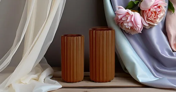 Ayla_Set_Of_2_Vase_Truffle_Ceramic_Flower_Vase_For_Living_Room,Bedroom,Dining_Table,Home_Decoration,Artificial_Flowers|Big:D-_7_X_H_-_15_Cm,_Small:D-_6.5_X_H_-_13_Cm|