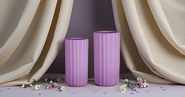 Ayla_Set_Of_2_Vase_Purple_Ceramic_Flower_Vase_For_Living_Room,Bedroom,Dining_Table,Home_Decoration,Artificial_Flowers|Big:D-_7_X_H_-_15_Cm,_Small:D-_6.5_X_H_-_13_Cm|