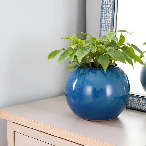 Peblo_Big_Blue_0_Ceramic_Pots_For_Indoor_Plants,_Planters,Gamla,Outdoor,Balcony,Home,Round,Garden,_Office_Decor,Succulent(H_-_8.5_X_D_-_11_Cm)