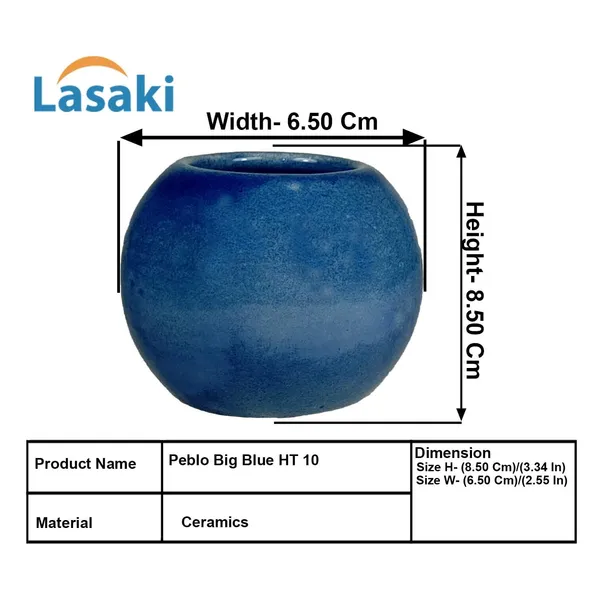 Peblo_Big_Blue_0_Ceramic_Pots_For_Indoor_Plants,_Planters,Gamla,Outdoor,Balcony,Home,Round,Garden,_Office_Decor,Succulent(H_-_8.5_X_D_-_11_Cm)