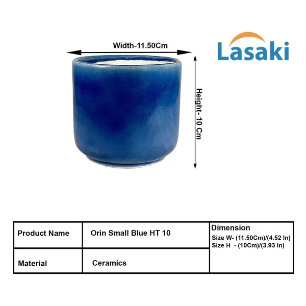 Orin_4.5D_Blue_0_Ceramic_Pots_For_Indoor_Plants,_Planters,Gamla,Outdoor,Balcony,Home,Round,Garden,_Office_Decor,Succulent(H_-_10_X_D_-_11_Cm)