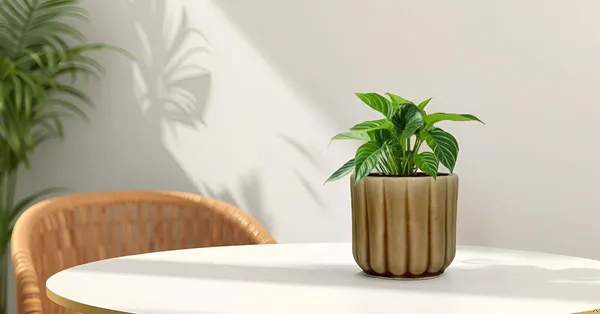Flona_Brown__Ceramic_Pots_For_Indoor_Plants,_Planters,Gamla,Outdoor,Balcony,Home,Round,Garden,_Office_Decor,Succulent(H_-_11.5_X_D_-_12.5_Cm)
