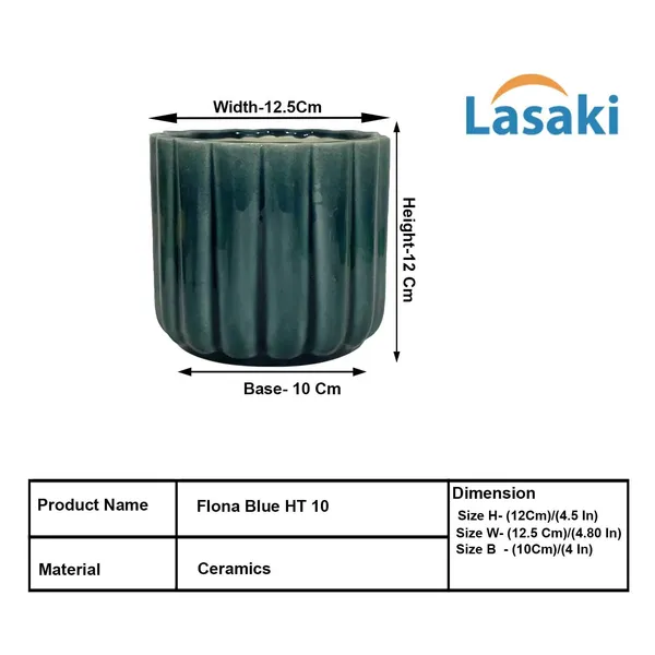 Flona_Blue_0_Ceramic_Pots_For_Indoor_Plants,_Planters,Gamla,Outdoor,Balcony,Home,Round,Garden,_Office_Decor,Succulent(H_-_11.5_X_D_-_12.5_Cm)