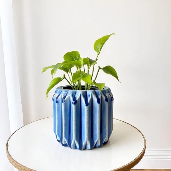 Kavira_Blue_0_Ceramic_Pots_For_Indoor_Plants,_Planters,Gamla,Outdoor,Balcony,Home,Round,Garden,_Office_Decor,Succulent(H_-_11_X_D_-_12_Cm)