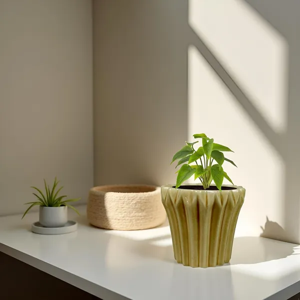Flory_Brown__Ceramic_Pots_For_Indoor_Plants,_Planters,Gamla,Outdoor,Balcony,Home,Round,Garden,_Office_Decor,Succulent(H_-_14_X_D_-_15_Cm)