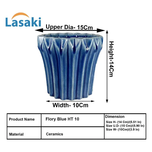Flory_Blue_0_Ceramic_Pots_For_Indoor_Plants,_Planters,Gamla,Outdoor,Balcony,Home,Round,Garden,_Office_Decor,Succulent(H_-_14_X_D_-_15_Cm)