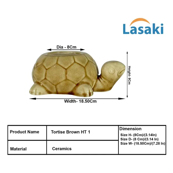 Tortoise_Brown__Ceramic_Pots_For_Indoor_Plants,_Planters,Gamla,Outdoor,Balcony,Home,Round,Garden,_Office_Decor,Succulent(L_-_19.5_X_W_-_13.5_X_H_-_7_Cm)