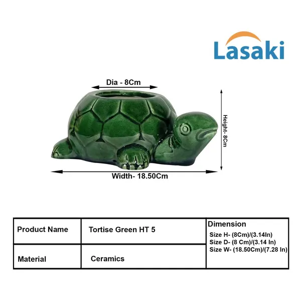 Tortoise_Green_Ht5_Ceramic_Pots_For_Indoor_Plants,_Planters,Gamla,Outdoor,Balcony,Home,Round,Garden,_Office_Decor,Succulent(L_-_19.5_X_W_-_13.5_X_H_-_7_Cm)