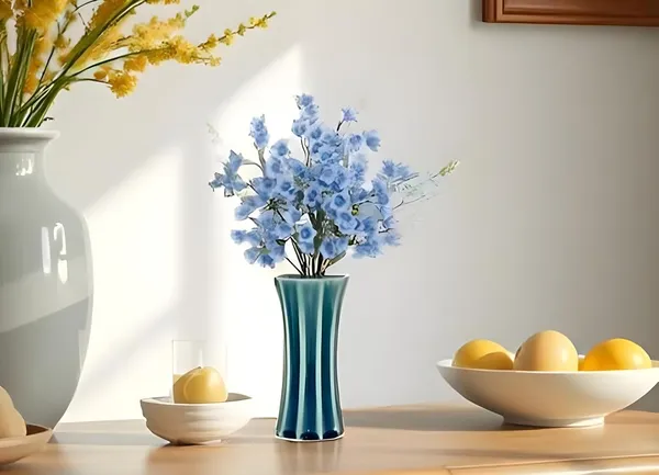 Vanya_Big_Vase_Blue_0_Ceramic_Flower_Vase_For_Living_Room,_Bedroom,_Dining_Table,_Home_Decoration,_Artificial_Flowers_(D-_7_X_H_-_15_Cm)