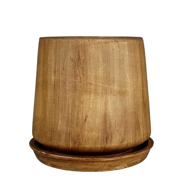 Clara_Antique_With_Plate_R4_Antique_Ceramic_Pots_For_Indoor_Plants,Planters,Flower,Gamla,Outdoor,Balcony,Home,Garden,Decor(Pot-H-12.5_X_D-13_Cm,Plate-H-2Xd-13Cm)