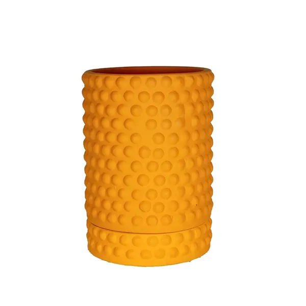 Bubble_Big_Lily_With_Tray_Bubble_Big_Lily_Ceramic_Pots_For_Indoor_Plants,Planters,Flower,Gamla,Outdoor,Balcony,Home,Garden,Decor(Pot-H-15_X_D-13_Cm,Plate-H-3Xd-13Cm)