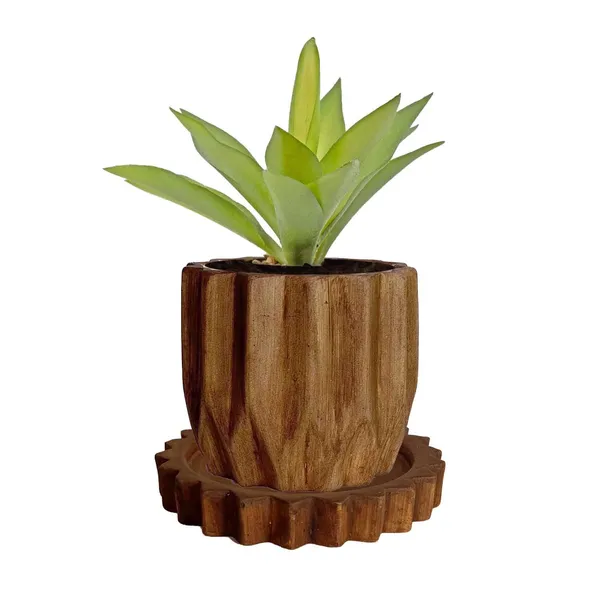 Montra_Antique_With_Tray_Celty_Antique_Ceramic_Pots_For_Indoor_Plants,Planters,Flower,Gamla,Outdoor,Balcony,Home,Garden,Decor(Pot-H-10.5_X_D-12.5_Cm,Plate-H-2.5Xd-14.5Cm)