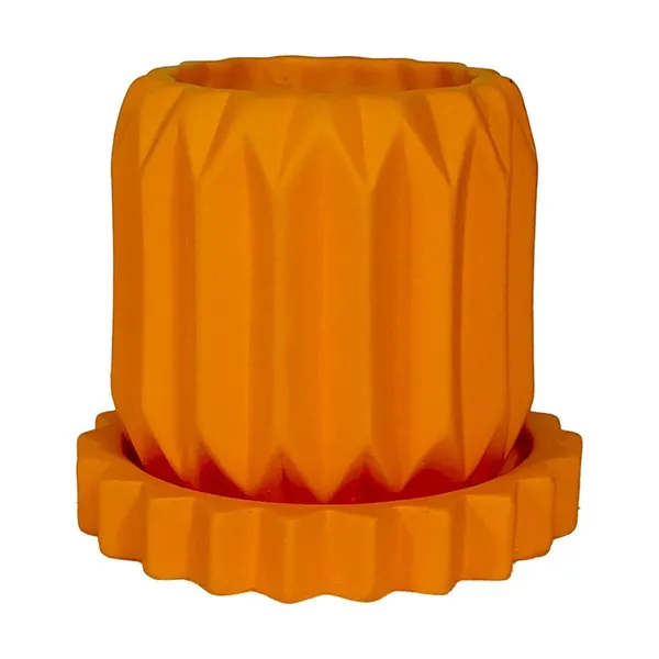 Kavira_Lily_With_Tray_Celty_Lily_Ceramic_Pots_For_Indoor_Plants,Planters,Flower,Gamla,Outdoor,Balcony,Home,Garden,Decor(Pot-H-11_X_D-12_Cm,Plate-H-2.5Xd-14.5Cm)