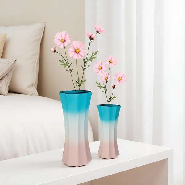 Vanya_Set_Of_2_Vase__Ceramic_Flower_Vase_For_Living_Room,Bedroom,Dining_Table,Home_Decoration,Artificial_Flowers|Big:D-_7_X_H_-_15_Cm,_Small:D-_6.5_X_H_-_13_Cm|