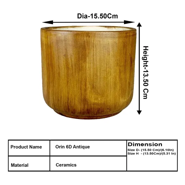 Orin_6D_Antique_Ceramic_Pots_For_Indoor_Plants,_Planters,Gamla,Outdoor,Balcony,Home,Round,Garden,_Office_Decor,Succulent(H_-_13.5_X_D_-_15.5_Cm)