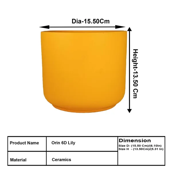 Orin_6D_Lily_Ceramic_Pots_For_Indoor_Plants,_Planters,Gamla,Outdoor,Balcony,Home,Round,Garden,_Office_Decor,Succulent(H_-_13.5_X_D_-_15.5_Cm)